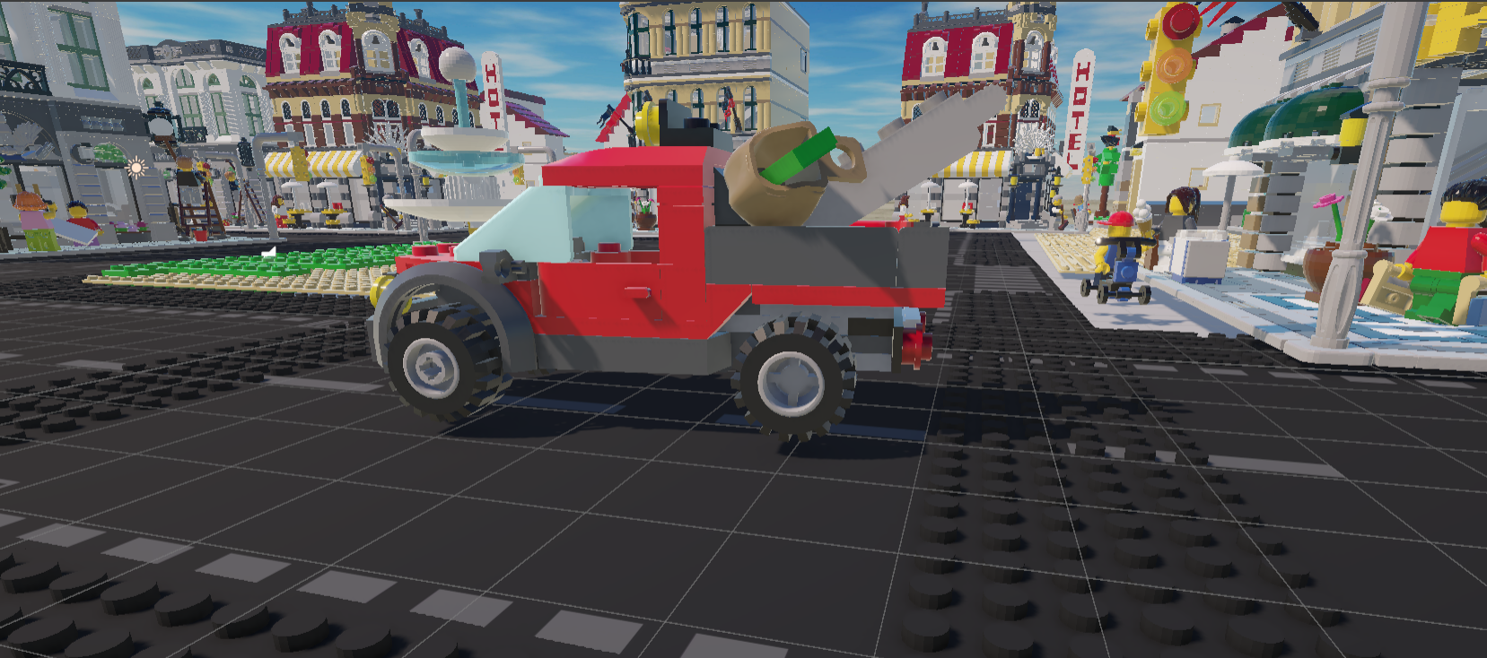 Downtown intersection